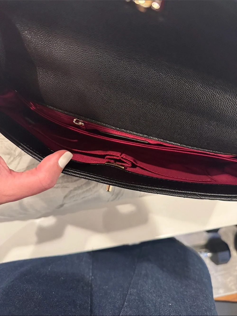 Chanel style rectangular top handle - Picture 8 of 8